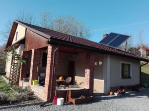 Realizacja projektu - zamontowana instalacja solarna