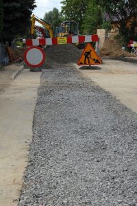 Budowa kanalizacji w Sokołówce - widok po praccach technicznych