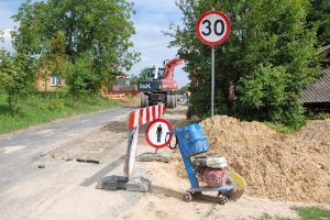 Budowa kanalizacji w Sokołówce - obostrzenia wynikające ze względu na prace techniczne